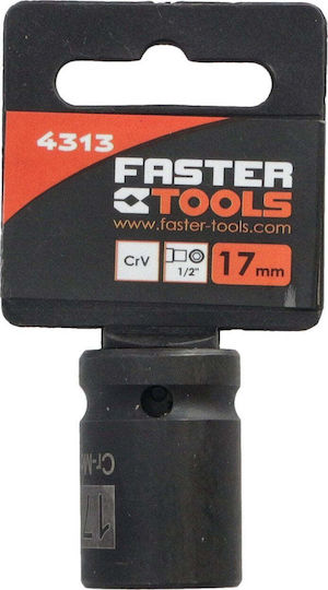 Faster Tools Καρυδάκια με Καρέ Υποδοχής 1/2" Σετ 17τμχ