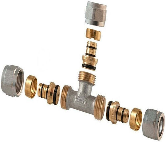 Tdm Brass Αποσπώμενο Σπειρωτό Ταφ 1445e 18x16x18