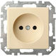 Liregus Einzeln Wasserdichte Steckdose Beige