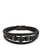 Women's Bracelet with Cross Design Made of Leather