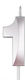 Number 1 Candle Flippy Diamond Model 5 X 3.4 Cm Silver