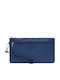 Small Leather Women's Wallet Blue