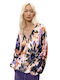 Damen Bluse Baumwolle Mehrfarbig
