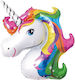 Flippy Geburtstags Luftballon Einhorn Folie Jumbo Weiß 108cm
