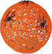 Decorative Ball-Lamp Led Spider Halloween 15 Cm Orange
