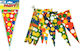 Partydekorationen Girlande für Party 26cm
