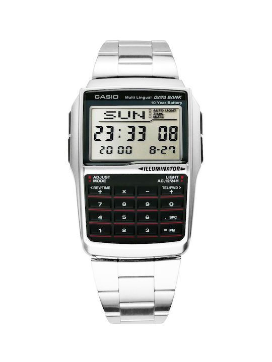 Casio Мъжки Часовник 37.4mm На Батерия със Сребрист Стоманен Браслет