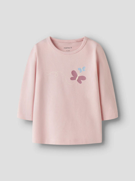 Name It Kinderoberteile Langärmelig Rosa Butterfly