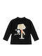 Kids Long-Sleeved Black Top