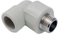 Detal-met Polypropylene Pipe Elbow 3/4" Female 25mm