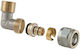 Tdm Brass Double Detachable Pipe Elbow 1475e 20x1/2 W