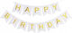 Banner Happy Birthday 100x200 Cm Flippy Steag Mărime 11.5x16.5 Cm Rola De Ață Inclusă Albă