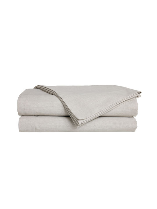 Das Home Чаршаф Единичен 170x260см Taupe