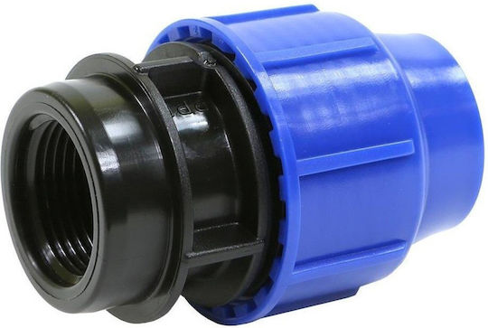 Weibliche Rohrverbindung aus Polyethylen 3/4" 25mm