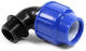 Lovrin Γωνία Εξωτερικό Σπείρωμα Ø20x3/4 Perla Blue