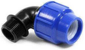 Lovrin Elbow Male Thread Ø32x3/4 Perla Blue