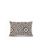 Lino Home Decorative Pillow Case Almeria Burgundy 40x60cm