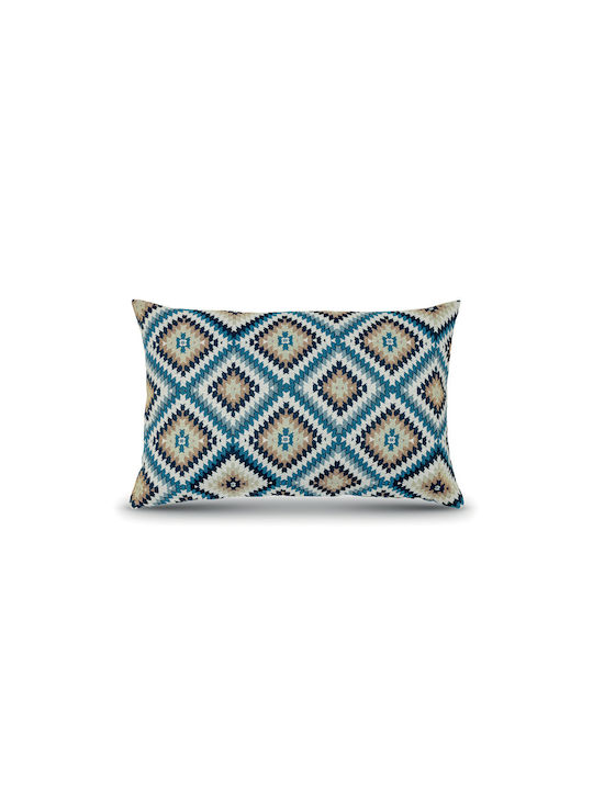 Lino Home Decorative Pillow Case Almeria Blue 4...