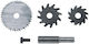 Wolfcraft Allgemeines Fräsen Set + Schaft 8mm 253000