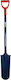 Tece Gerade Schaufel mit Stiel 120cm und Metallischem Griff