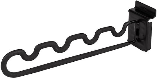 Türhaken aus Stahl / Eisen 80mm Schwarz