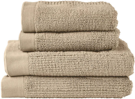 Zone Denmark 4-teiliger Badetuch-Set Classic Camel