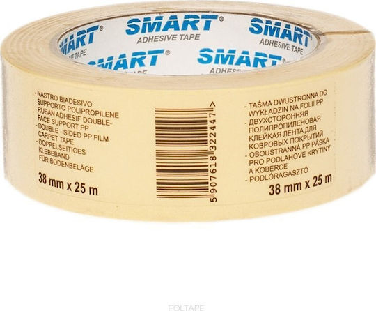 Smart Αυτοκόλλητη Ταινία Διπλής Όψης Διάφανη 10mx38mm