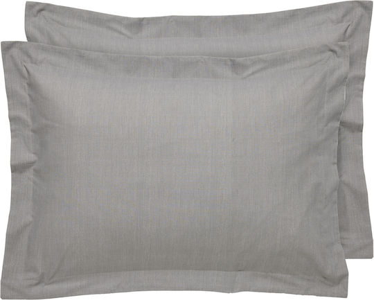 Das Home Casual Kissenbezüge Oxford Grau 50x70cm