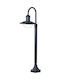 Domoletti Stehlampe Höhe 100cm mit Lampenbirnensockel E27 Schwarz