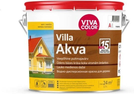 VivaColor Plastic Paint For Exterior Use Villa Akva Yellow 2.7lt