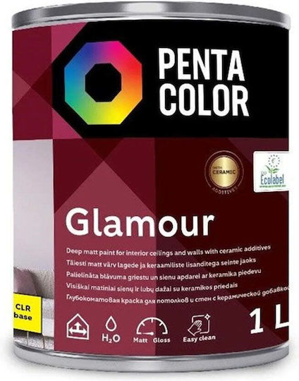 Pentacolor Plastic Paint for Interior Use Glamour Clr B 1lt