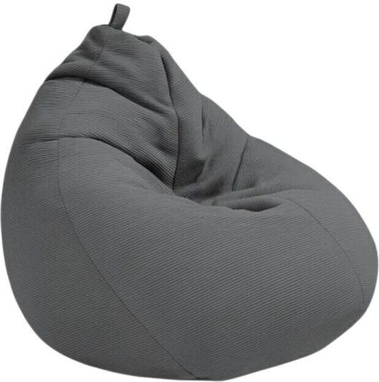 Bean Bag Chair Pear Waterproof Ash 70x70x80cm