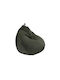 Bean Bag Chair Pear Waterproof Olive 90x90x100cm