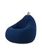 Pouf Birne Wasserdicht Canvas Pacific Blau 90x90x100cm