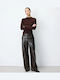Damen Hochgebirge Leder Hose Braun