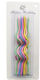 Set 10 Lumanări De Ziua De Naștere Flippy Design Spiral 17 X 0.34 Cm Ceară Multicoloră