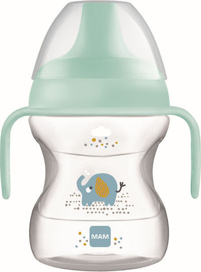 Mam Learn To Drink Cup Baby Trinklernbecher Silikon Türkis 190ml