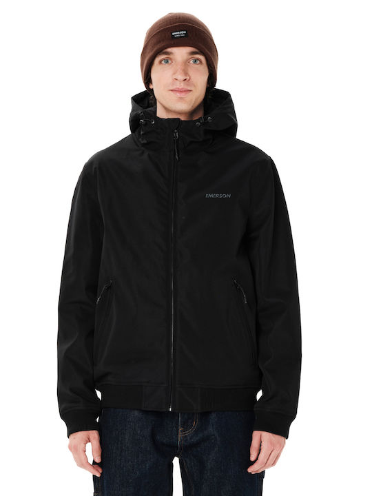 Emerson Bomber Waterproof Black Jacket