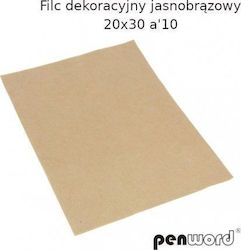 Polsirhurt Handwerksfilz Braune 20x30cm