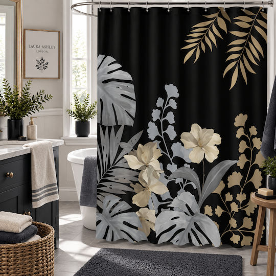 My Home Luxury My Home Luxury Stoff Duschvorhänge 180x180cm