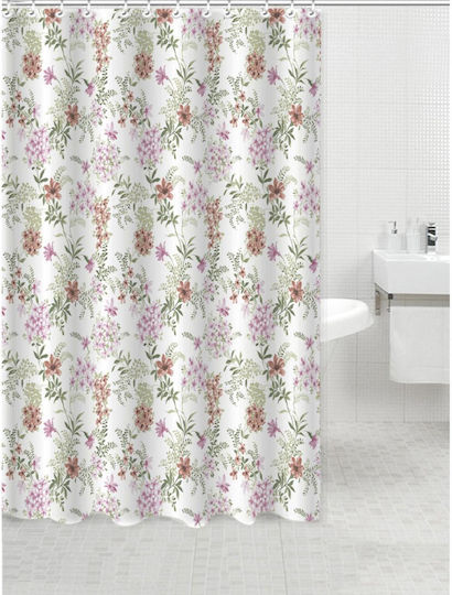 Cyclops Fabric Shower Curtain 180x200cm White