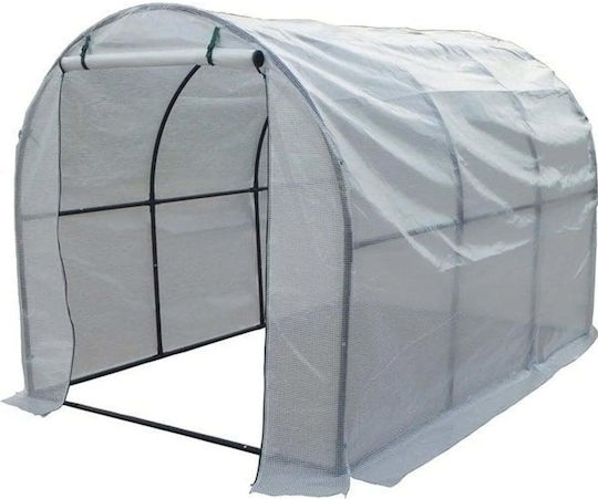 Seră Tip Casă cu Cadru Metalic 2x3x1.9m