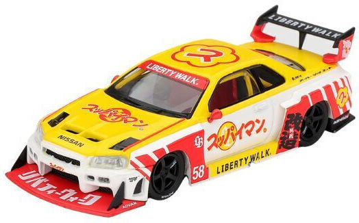 Μοντέλο Αυτοκινήτου Nissan Gt-r R34 Lb-super Silhouette Skyline Suppaiman Okinawa 2025 1:64 Mini Gt Mgt01204-r