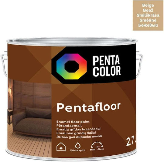Pentacolor Χρώμα Δαπέδων Μπεζ 2.7lt