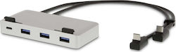 LMP Docking Station Cu USB-C Dublu 4K PD Ethernet Argintiu (LMP-USBC-ATT-DOCKPS-SL) LMP Docking Station Cu USB-C Dublu 4K PD Ethernet Argintiu (LMP-USBC-ATT-DOCKPS-SL)
