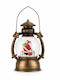 Decorativ Lanternă Iluminată De Crăciun Cu Moș Crăciun Baterie 14x11x20.5cm