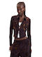Long Sleeve Women's Shirt Brown