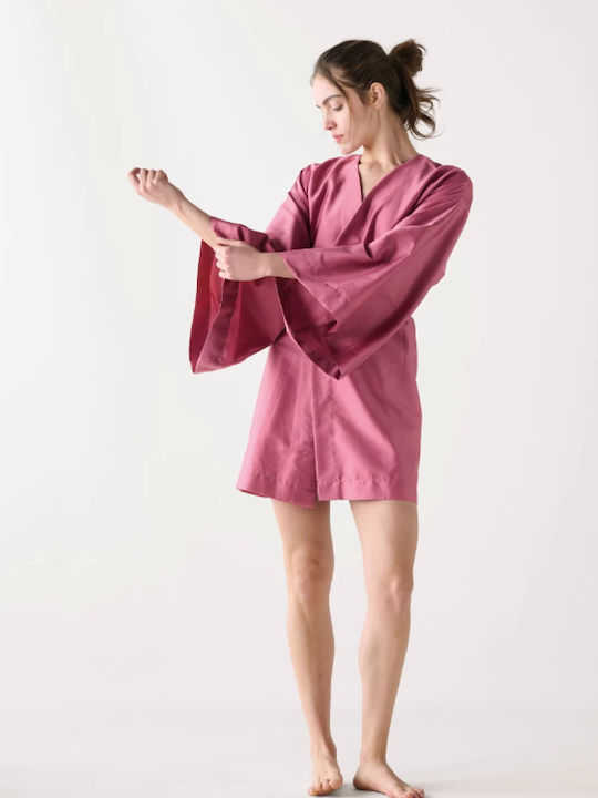 Kentia Winter Women's Cotton Robe Pink