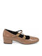 Heels with Strap & Chunky Low Heel Beige WM-MP70021-27HH-BEIGE