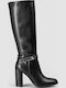 Damenstiefel mit Hochabsatz Schwarz